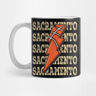 Funny Sports Sacramento Proud Name Basketball Classic Mug